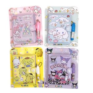 Big Size Cute 4 colors Purple Melody Cinnamo roll Style notepad Student Daily Learning MINI Notepads For School Supplies 16pcs/box