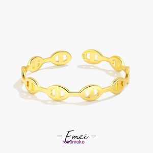 Wholesale H Home Designer Bracelets for sale Korean fashion small fresh accessories ins Tiktok design pig nose hollow opening bracelet With Gift Box