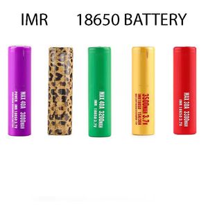 100% Quality IMR 18650 battery 3000mah 3200mah 3300mah 3500mah 3.7V 30A 40A 50A gold leopard print rechargable mod lithium batteries