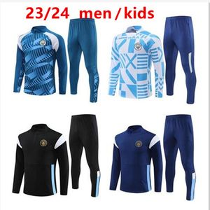 23 24 25 Mann Stadt Haaland Fußball -Trikot Arsenal Tracksan Männer Kinder Langarm Man City Training Anzug Sportswear Fußball Überladung Fuß Chandal Chandal