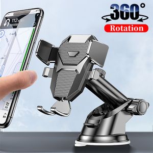 Geri Çekilebilir Sucker Araba Telefon Tutucu Mount GPS Stand 360 ﾰ Dönebilir Cep Telefon Desteği iPhone Xiaomi Samsung Google Sahipleri