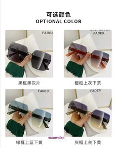 Designer Luxury Brand H Home sunglasses on sale Family Hs of the same style womens senior sense 2023 new big face slim anti ultraviolet fashio With Gift Box