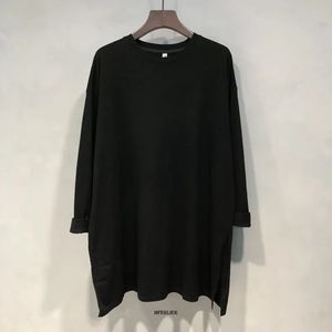 플러스 크기 6xL 150kg 스프링 여성 티셔츠 느슨한 긴 소매 tshirt o 목 큰 탑 검은 색 큰 크기