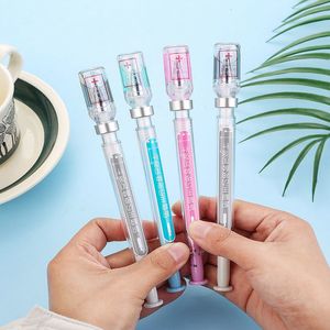 Ballpoint Pens 21Pieces Novelty Syringe Peculiar Shape Cute Stationery 0.5 mm School Office Supplies Gel Pen 230621