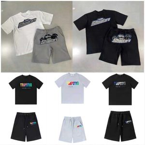 Trapstar Herren-Shorts und T-Shirt-Set, Trapstar-Trainingsanzug, Designer-Paare, Handtuch, Stickerei-Buchstabe, Herren-Sets, Damen-Rundhalsausschnitt, Trapstar-T-Shirt Ho