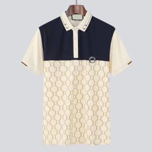 Luksusowa designerska koszula 2023 Włochy Polot Shirt Fashion Men Polo Shirts Krótkie rękawy Casual Cotton T-shirts Wysokiej jakości pady kołnierzy