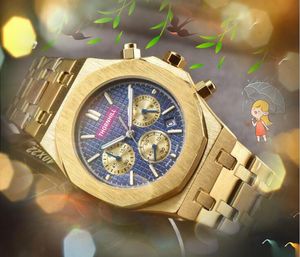 Multi stili che scelgono gli orologi da uomo delle migliori marche One Two Three Eyes Orologio di design Movimento automatico al quarzo Orologio casual da uomo in gomma con bracciale bamd in acciaio inossidabile