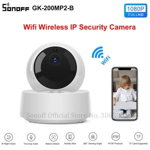 Câmera do monitor do bebê SONOFF GK-200MP2-B 1080P HD Mini Wifi Câmera Smart Wireless IP Camera 360 IR Night Vision Câmeras de Vigilância do Monitor do Bebê 230621