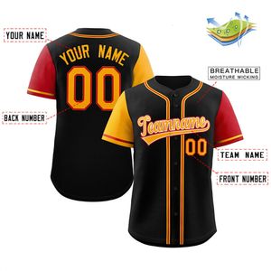 Andra sportartiklar Personlig anpassad baseball Jersey Streetwear Anpassad baseballtröja för ditt namn Nummer Male Women Child Any Style Color 230621