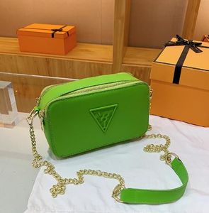 Qualità colore catena piccola borsa quadrata lettera tinta unita moda donna borsa commercio estero esportazione borse a tracolla