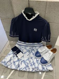 Altri articoli sportivi Golf Maniche corte Moda Donna Polo Top con collo tondo increspato Design 230621