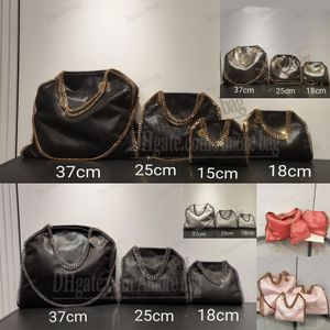 Stella McCartney Falabella duża torba dla kobiet czarne luksusowe projektanci torby zakupowe torby portfelowe Portfel skórzane torebki na ramiona torebki crossbody