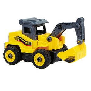 Fjärrdumpbil, 2.4G RC Assembly Toy DIY Excavator Construction Truck Building Bulldozer Fordon Toys Car