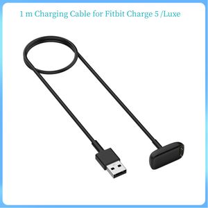 2pcs/lot 1m Charging Cable for Fitbit Charge5 Luxe Fast Charging Stable Output Efficient Smart Watch Dock Charger Watch Accessories