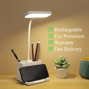 Table Lamps Led Lamp USB Dimmable Touch Foldable Pen Holder Mobile Phone Night Light Learning Reading