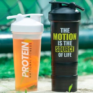 Water Bottles GIANXI Shaker Gym Sports Protein Powder Mixing Bottle Outdoor Portable Leak Proof Plastic Cup Drinkware 230621