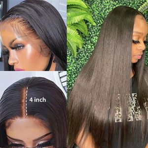 Bone Straight 13X4 Lace Front Human Hair Wigs Lace Frontal Wig Brazilian Remy 4x4 Closure Wigs For Black Women