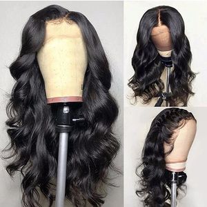 HD Lace Long Curly 130% Density 13 6 Lace Front Wig Virgin Brazilian Natural Wave Human Hair Wig with Bangs