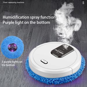 Mops 1500 MAh Home Wet Dry Sweeping Robot Mopping Machine Mop Sweeper Electric Cordless Spin and Go Mop Cleaner Spruzzatore a vapore 230621