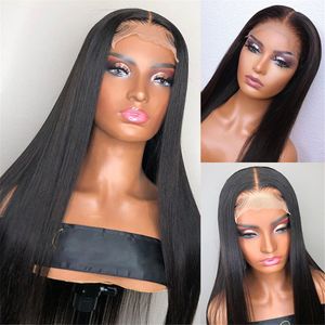 Bone Straight Lace Front Human Hair Wigs for Black Women 13x4 Lace Frontal Wig Brazilian Remy Lace Closure Wig