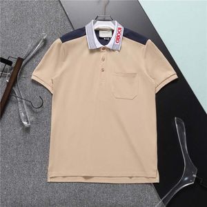 2023 Marca Mens Polo Designer Uomo Moda Magliette Casual Uomo Estate Polo Camicia Ricamo High Street Trend Top Tee Formato asiatico 3XL