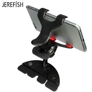 Slot de CD giratório ajustável em 360º Suporte para telefone no carro CD Player Suporte para celular Suporte para iPhone Samsung Suporte para GPS Carrier