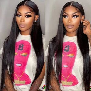 13x6 Straight Lace Front Wig HD Transparent Brazilian Human Hair Wigs 360 Full Lace Wig Pre Plucked 360 Lace Frontal Wig