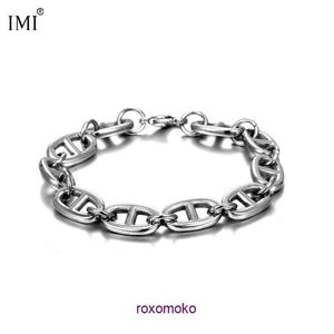 Designer H home Bracelets for women IMI Pig Nose Bracelet Classic ins Small and Personalized Versatile Fashion Gift Men Women Titanium Steel Handpi With Gift Box
