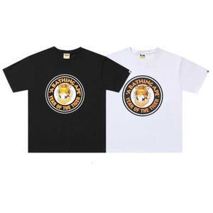 Modedesigner lyxig chao bape ape head tiger år begränsat tiger tryck 230g kort ärm t-shirt super hög kvalitet