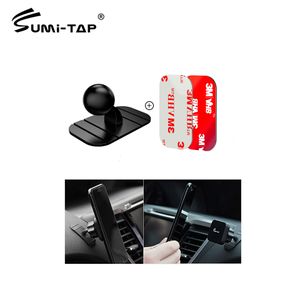 Sumitap Universal Car Phone Holder Suction Base Disk 17mm Ball Head 3M Sticker Magnetic Gravity Support Car Phone Holders Magnet