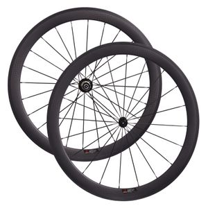 Rodas de bicicleta CSC 700C Track rodados de carbono 38mm 50mm 60mm de profundidade 20,5mm de largura clincher rodas de estrada de corrida de carbono 230621