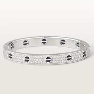 5A Bracelets Catier Love Wedding Bracelet Diamonds-Paved Ceramic In Iconic Collection For Women With Dust Bag Box Size 16/19 Fendave407J