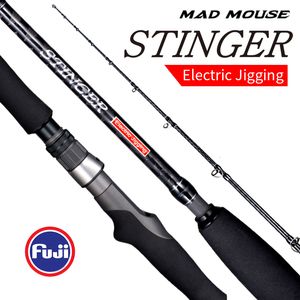 スピニングロッドMadmouse Stinger Electric Jigging釣りロッド19m 2630kgパワールアーMax400 PE38日本品質塩水ボートキャスティング230621