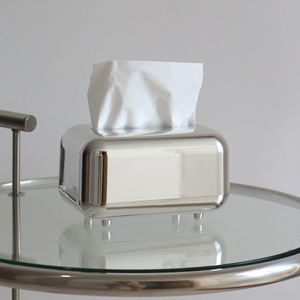 Tissue Boxes Napkins Gold Silver Mirrow Tissue Box Tissue Container Desktop Napkin Tissue Holder Case Storage Box Home Living Room Decor Ornaments 230621