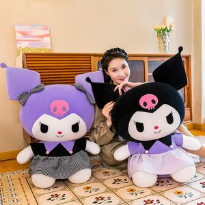 Grandes brinquedos de pelúcia boneca de pelúcia macia travesseiro de dormir tamanho grande Kawaii Kuromi presentes de qualidade fofos para meninos meninas amigos decorar 2144