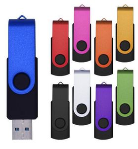 High Speed Colorful 360° Rotation 2GB 4G 8GB 16GB 32GB 64GB 128GB USB Flash Drives Memory Stick Thumb Drive for Tablet Game PC OEM Gift USB2.0