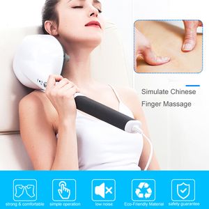 Andra massageföremål Full Body Electric Massager för nacke och axlar Back Foot Muscle Relax Vibrating Machine Shiatsu Health Care Tool 230621