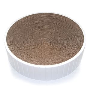 Cat Furniture Scratchers 1PcCat Scratching Basin Grinding Claws Cardboard Round Cat Scratcher Lounge Relaxing Bed Relieving Depression Selling Fast 230621