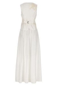 Women Casual Dresses Brunello Cucinelli Spring and Summer Sleeveless V-neck White Dresses