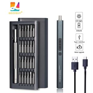 Tornavida wozobuy elektrikli tornavida usb typeC şarj edilebilir manyetik hassas güç seti onarım aracı kiti iPhone için saat 230621