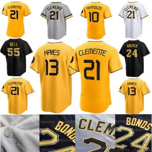 Retro S-4XL personalizado 22 Andrew McCutchen 2024 City Connect Jersey Bryan Reynolds Oneil Cruz Roberto Clemente Ji-Man Choi Henry Davis Duane Underwood Jr.