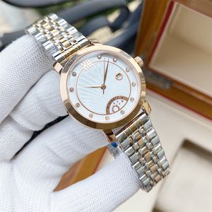 Relógio feminino fashion movimento quartzo 30 mm aço inoxidável relógio de luxo de alta qualidade