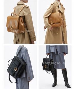 Songmont Bags Song ryggsäck Chokladserie 16 tum stora ryggsäckar Kvinnor Luxury Cowhide läderdator nischdesigner Top Lady Crossbody Tofu Purse 13 tum