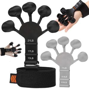 Hand Grips Finger Gripper Guitar Finger Exerciser 6 Resistant Strength Trainer Recovery Physical Equipment Hand Strengthener for Patients 230621