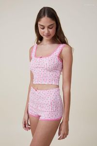 Kvinnors träningsdräkter y2k estetiska söta kläder uppsättningar grunge fairycore spets trim blommor ärmlös tank top shorts 2000s retro 2 piece set