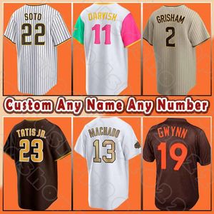 23 Fernando Tatis Jr 22 Juan Soto Baseball Jerseys Xander Bogaerts Manny Machado Yu Darvish Robert Suarez Padres Jose Azocar Josh Hader Ha-Seong Kim Trent Grisham