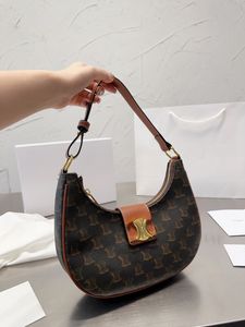 럭셔리 패션 브랜드 새로운 아바 겨드랑이 백 리사 디자이너 가방 가죽 스티칭 충돌 컬러 커버 핸드백 숄더백