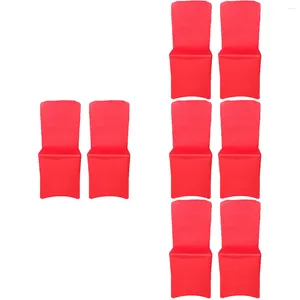 Car Seat Covers 8 Pcs Chair Cover Furniture Protectors Stretch Dining Wedding Home Polyurethane Elastic Fiber Party Banquet