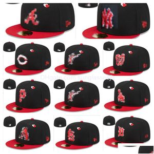 Бейсбольные кепки Adt Designer Встроенные шляпы Snapbacks Шляпа для всех команд Регулируемый баскетбол Баскетбол Спорт на открытом воздухе Вышивка Хлопок Плоская закрытая фасоль Dhtg5