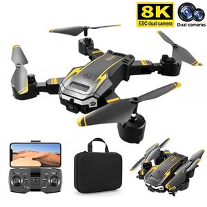 新しいS6ドローンGPS 5G WIFI 8KドローンHDデュアルカメラFPV RCドローンBSTACLE回避折りたたみQUADCOPTER RC距離3000Mギフトおもちゃ